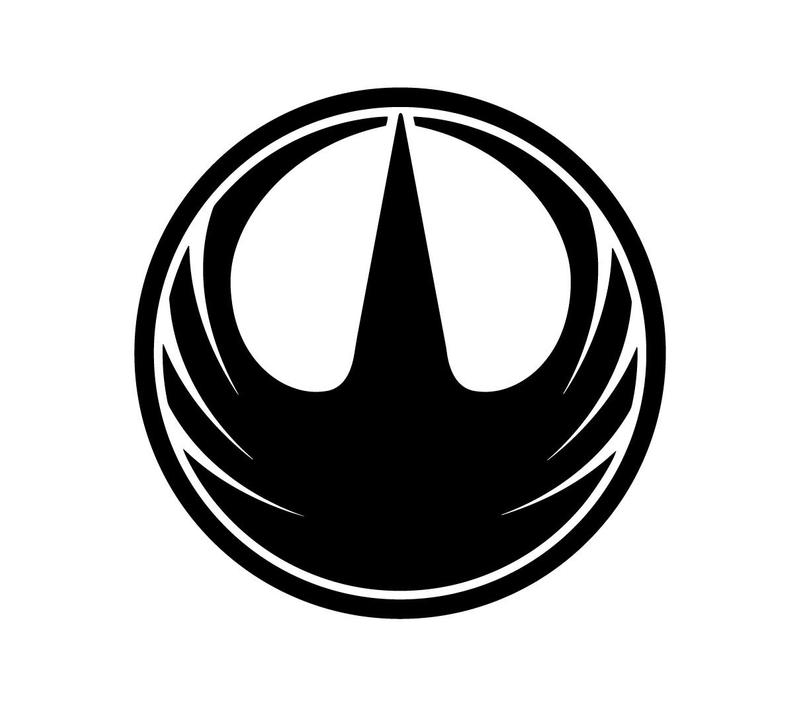794x703 Rogue One Icon Logo Plotted Vinyl Decal Star Wars Etsy