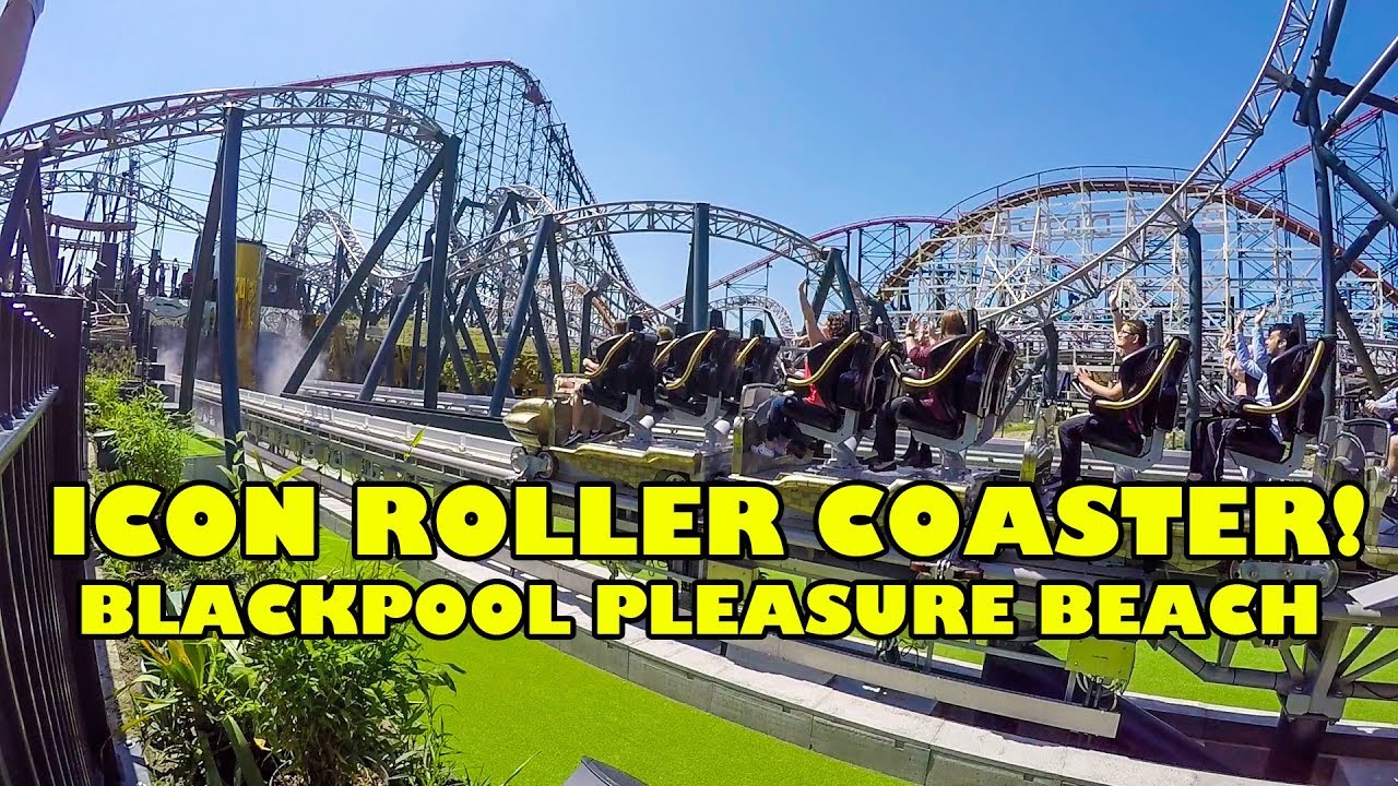 1280x720 Icon Roller Coaster! Blackpool Pleasure Beach Rider Cam Front