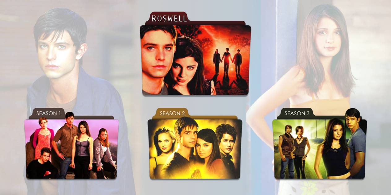 1264x632 Roswell Tv Series Folder Icons