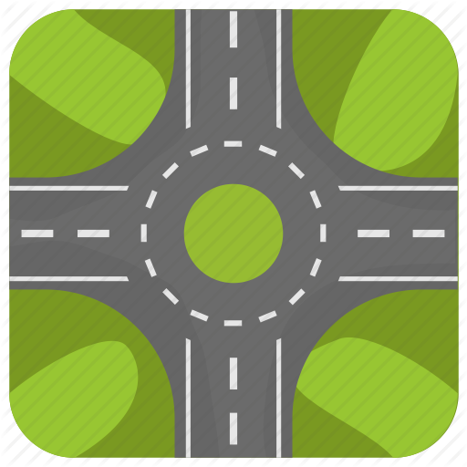 512x512 Road Circle, Rotary, Rotunda, Roundabout, Traffic Circle Icon