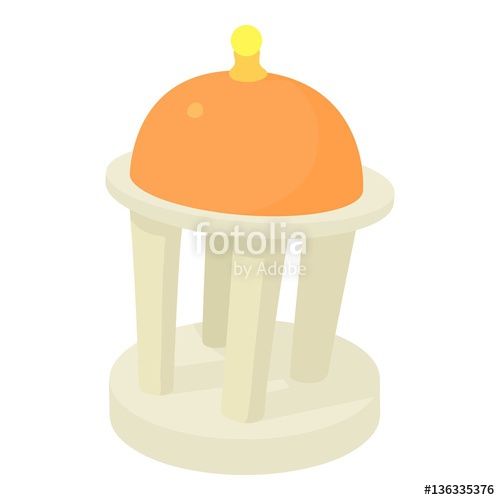 500x500 Rotunda Icon, Cartoon Style Stock Image And Royalty Free Vector