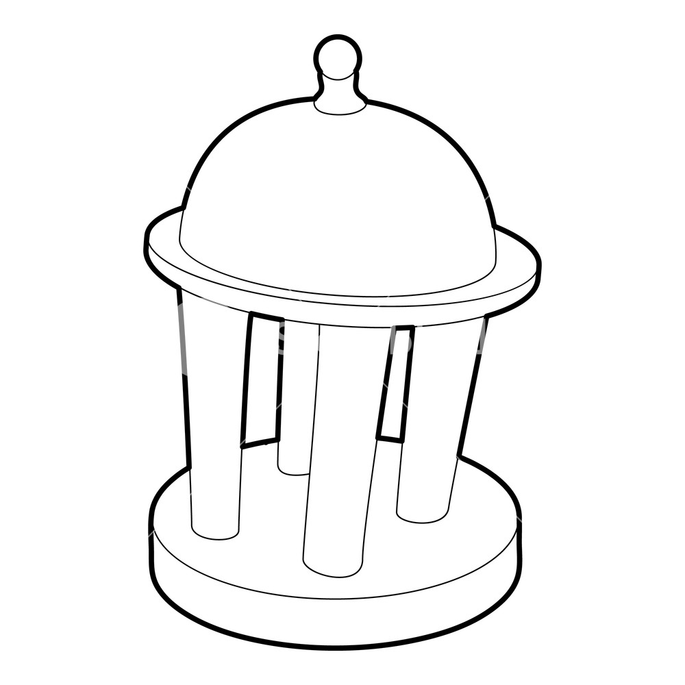 1000x1000 Rotunda Icon Outline Illustration Of Rotunda Vector Icon For Web
