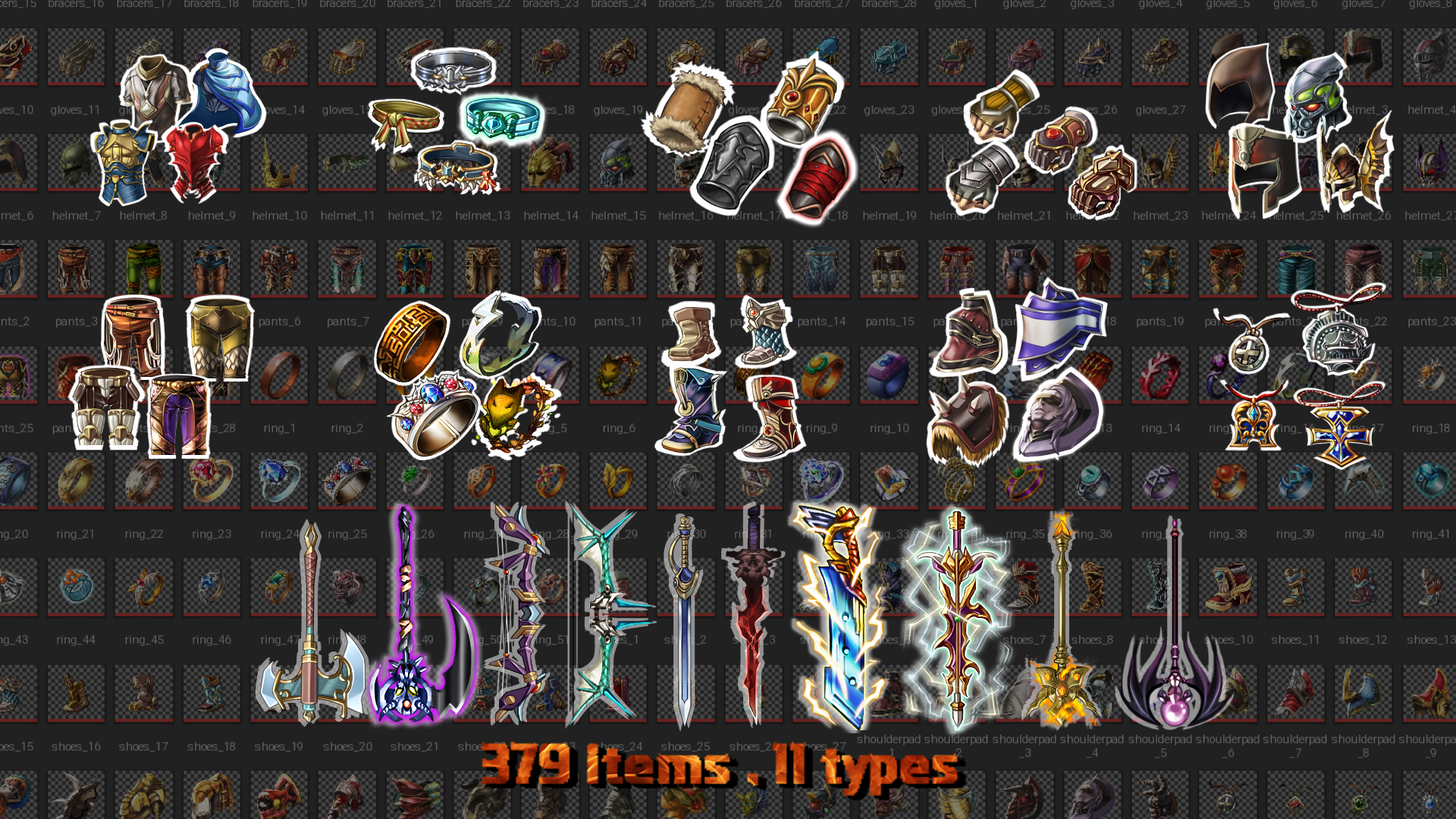 Rpg Equipment Icon Pack 1920x1080 Rpg Equipment Icon Pack