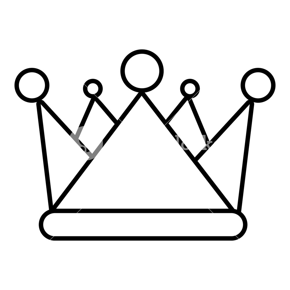 1000x1000 Kievan Rus Crown Icon Outline Illustration Of Kievan Rus Crown