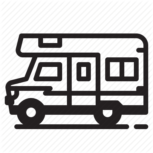 512x512 Camper, Camping, Outdoors, Recreational Vehicle, Rv Icon