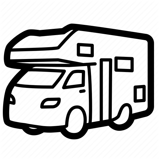 512x512 Campervan, Popup Camper, Recreational Vehicle, Rv, Truck Camper Icon