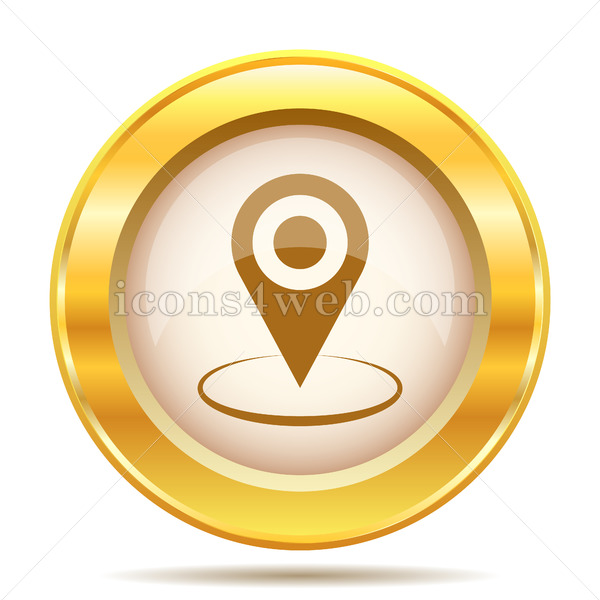 600x600 Pin Location Golden Button