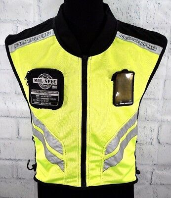 346x400 Icon Motosports Yellow Mil Spec Mesh Safety Vest Motorcycle