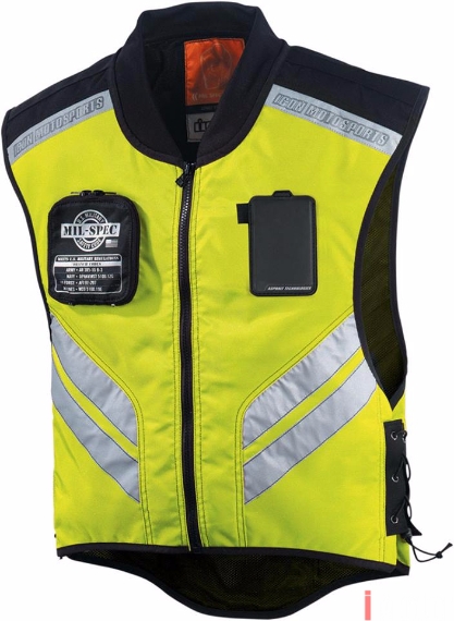 417x570 Icon Reflection Safety Vest Size M, Jackets Motorcycles