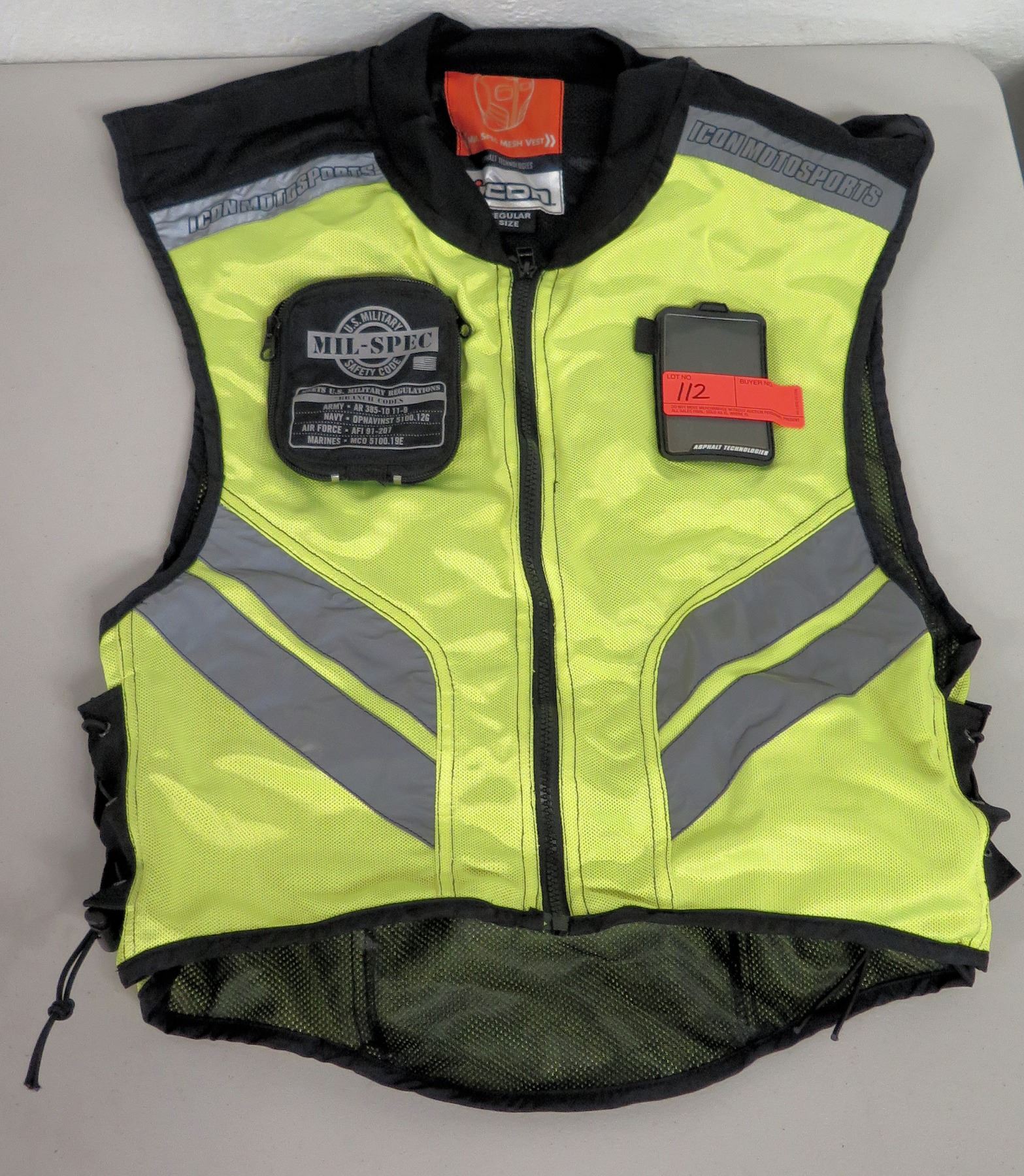 1567x1800 Icon Moto Sports Mesh Safety Vest, Us Military Mil Spec