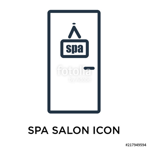 500x500 Spa Salon Icon Vector Isolated On White Background, Spa Salon Sign