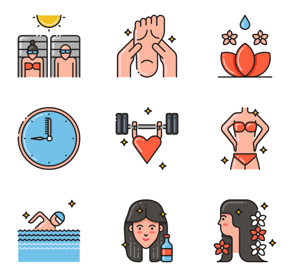 600x564 Spa Salon Icons