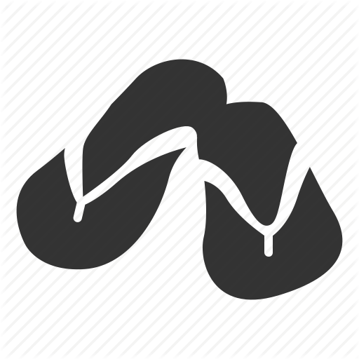 512x512 Flipflop, Footwear, Sandal, Sandals, Shoes, Slipper, Slippers Icon