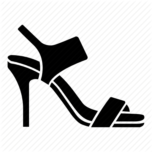 512x512 Heel, High, Ladies, Sandals, Shoe, Straps, Womens Icon