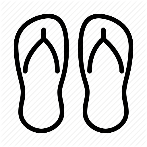 512x512 Beach, Flip, Flops, Ios, Sandals, Shoes, Thongs Icon