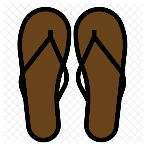 512x512 Sandals Icon Of Colored Outline Style