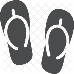256x256 Sandals Icon Of Glyph Style