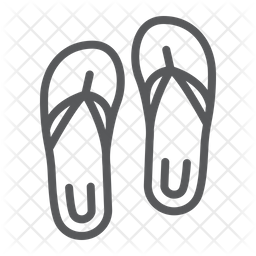 256x256 Sandals Icon Of Line Style