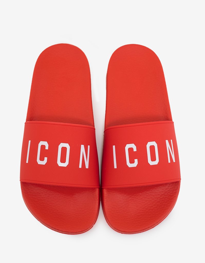 798x1024 Red Icon Logo Slide Sandals