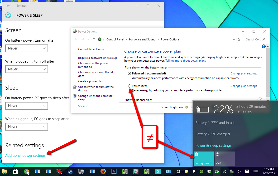 1170x740 Windows Has Both Battery Saver Option And Power Saver Plan