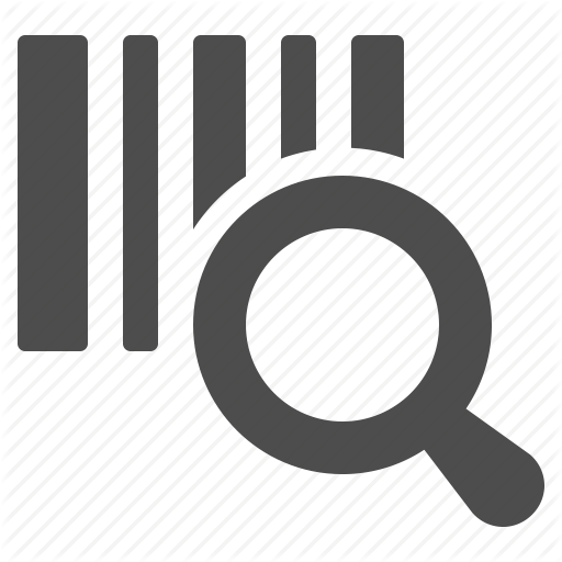 512x512 Bar Code, Barcode, Logistics, Magnifying Glass, Reader, Scan Icon