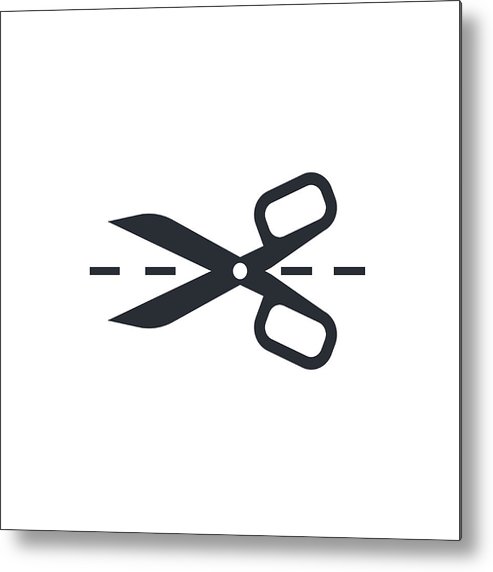 493x572 Icon Scissors Crop Metal Print