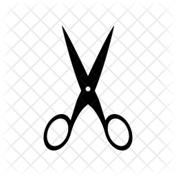 256x256 Scissors Icon Of Glyph Style