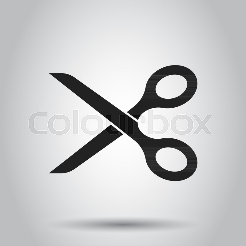 800x800 Scissors Flat Icon Scissor Vector Stock Vector Colourbox