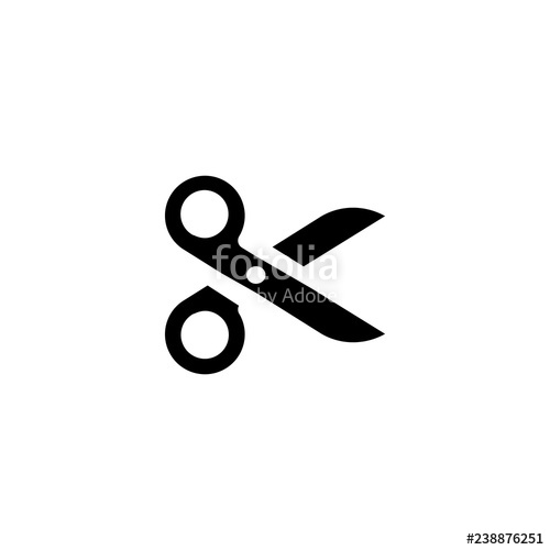 500x500 Scissors Vector Icon Scissors Sign On White Background Scissors