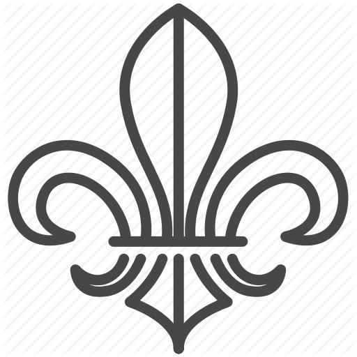 512x512 Emblem, Fleur De Lis, France, French, Lily, Scout Icon
