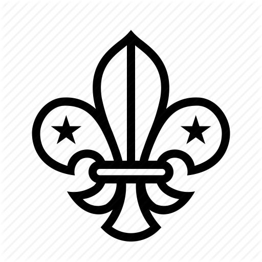 512x512 Badge, Boy Scouts, Emblem, Fleur De Lis, Scouts, Trefoil Icon