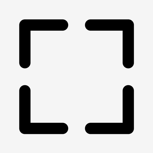 640x640 Full Screen Vector Icon, Full Screen, Maximize, Full Screen Icon