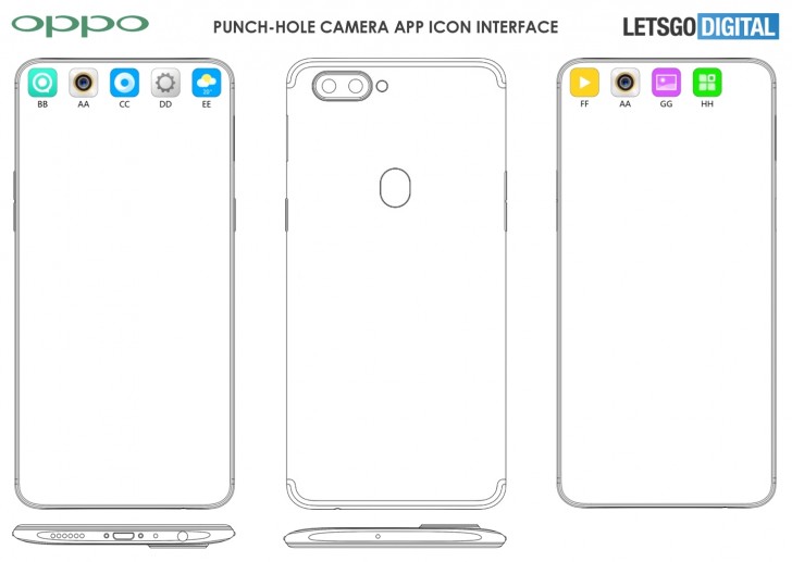 728x517 Oppo Developing In Screen Camera, Embedded In App Icon