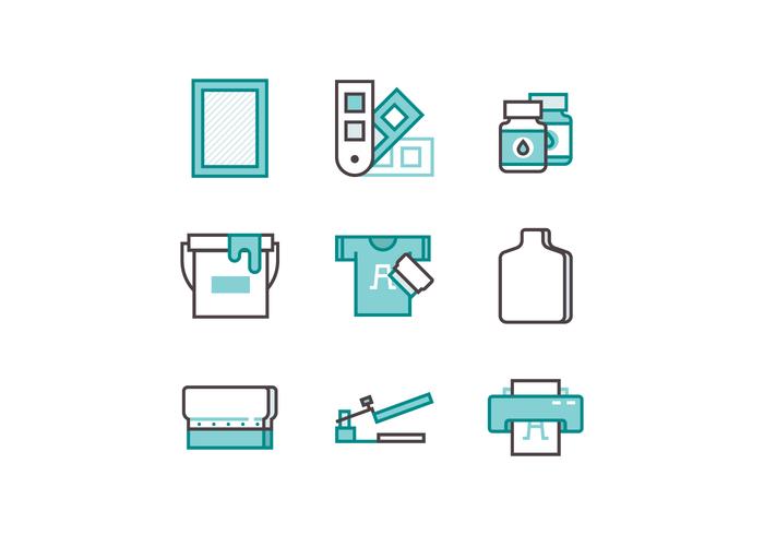 700x490 Free Screen Printing Icon Set