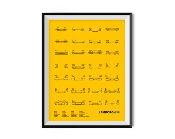 570x453 Auto Icon Screen Print Series Lamborghini Products Screen