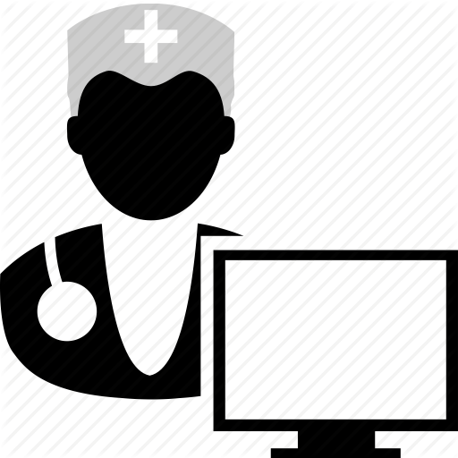 512x512 Computer, Consulting, Doctor, Monitor, Monitoring, Online Medicine