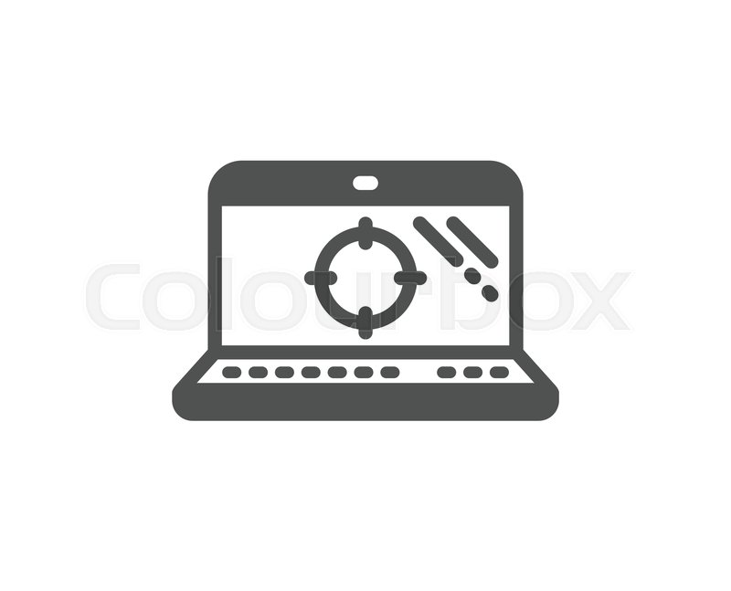 800x647 Seo Laptop Icon Search Engine Stock Vector Colourbox