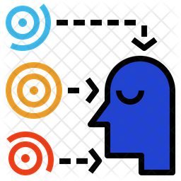 256x256 Sensory Icon Of Colored Outline Style