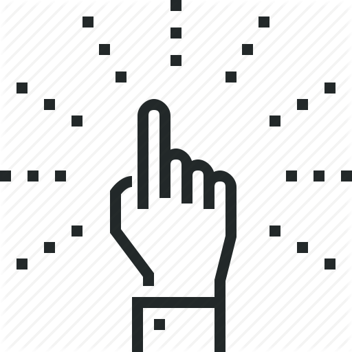 512x512 Attention, Awareness, Hand, Perception, Sensory, Touch Icon