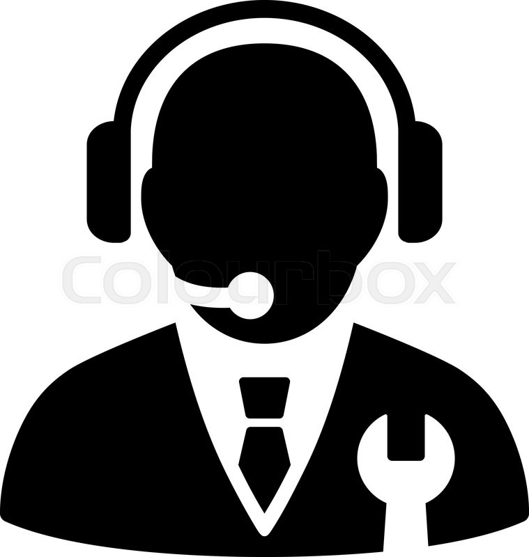759x800 Service Manager Vector Icon Style Is Stock Vector Colourbox