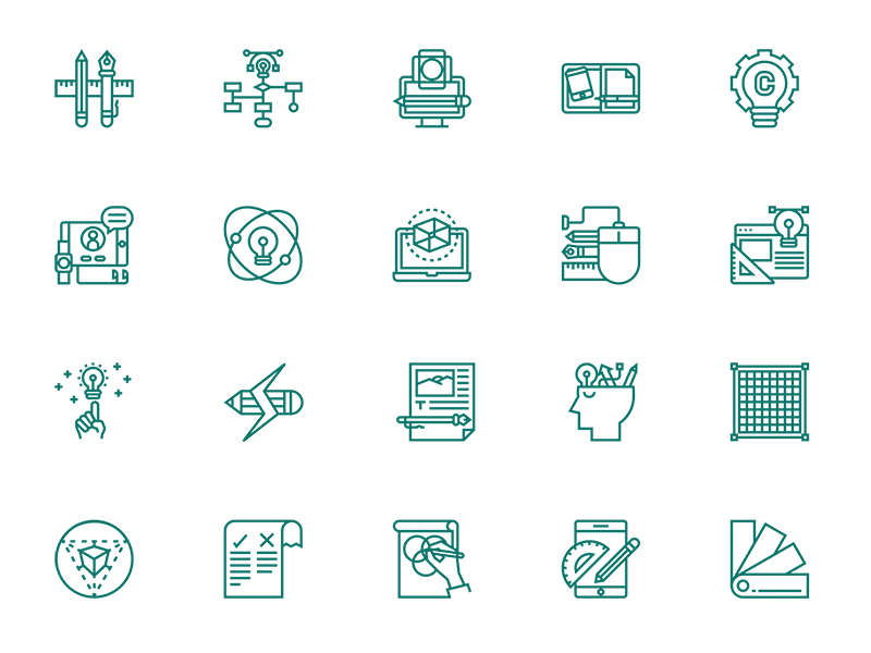 800x600 Design Thinking Icon Set Sketch Freebie
