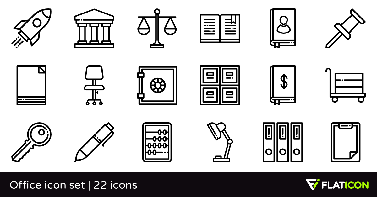 Office Icon Set Premium Icons 1200x630 Office Icon Set Premium Icons