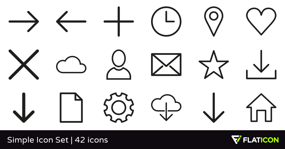 Simple Icon Set Free Icons 1200x630 Simple Icon Set Free Icons