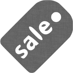 Grey Wall Sale Badge Icon 256x256 Grey Wall Sale Badge Icon