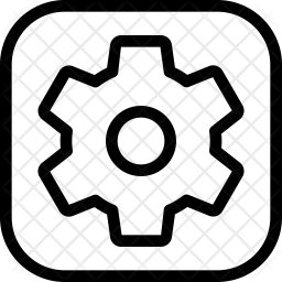 256x256 App Setting Icon Of Line Style