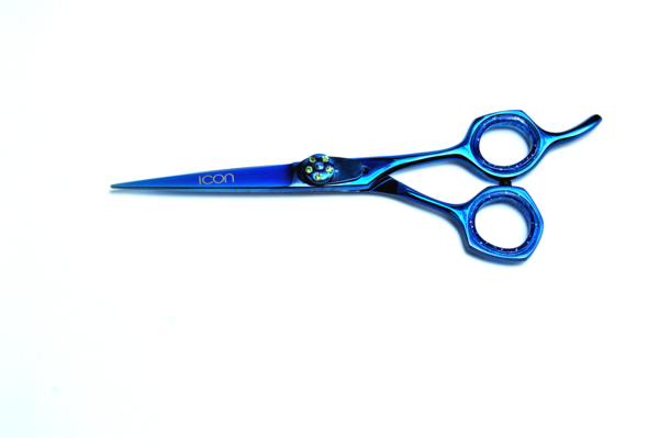 600x399 Icon Right Blue Shears Hairstyling Scissors Icon Shears