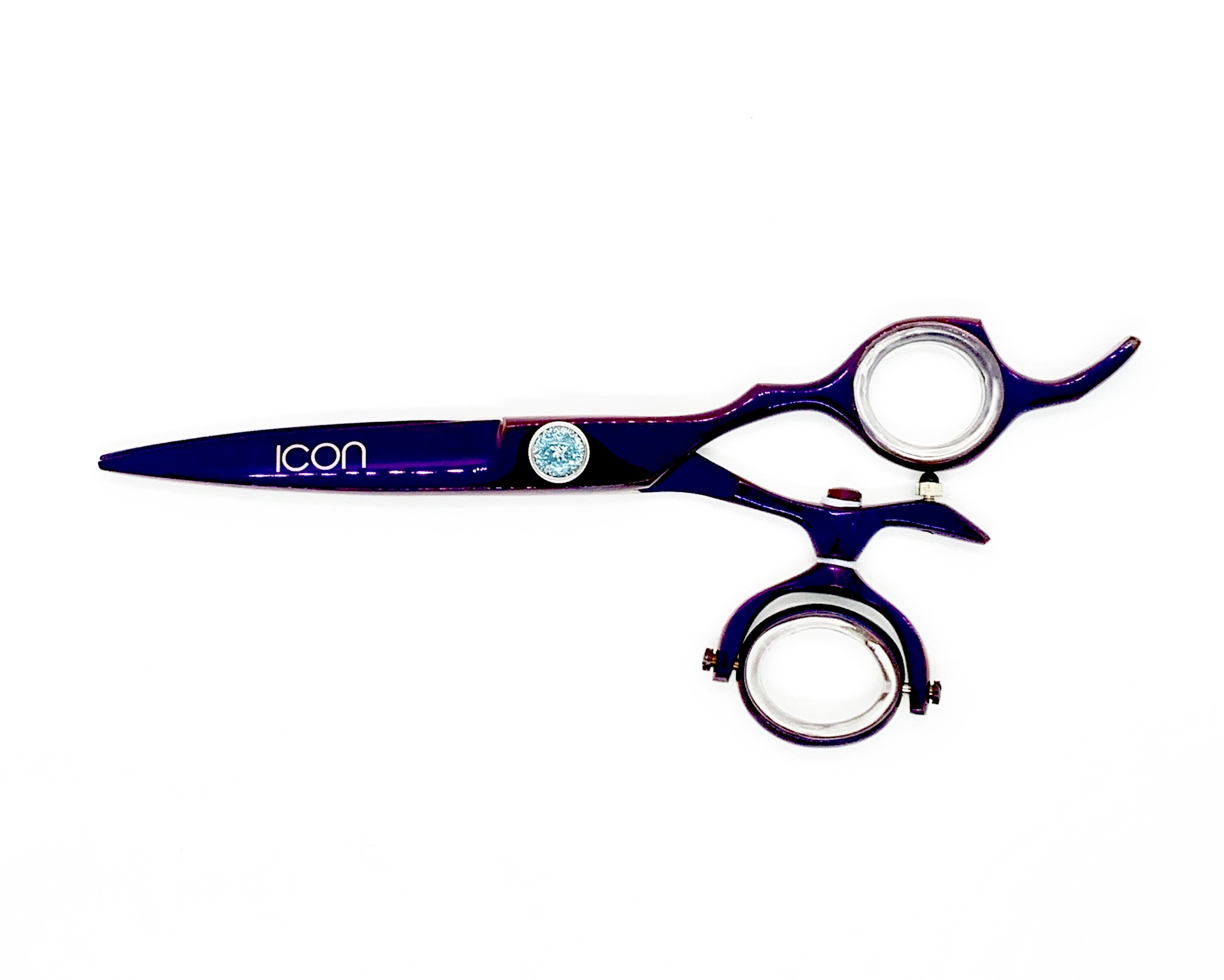 3016x2415 Icon Purple Titanium Double Swivel Thumb Shears Scissors Ict