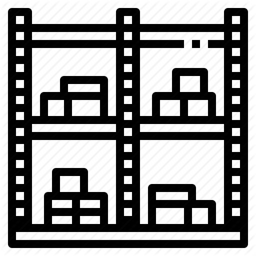 512x512 Factory, Logistic, Shelf, Store, Warehouse Icon