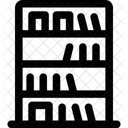 256x256 Shelf Icon Of Line Style