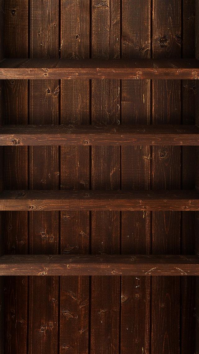 640x1136 Download Old Wood Shelf Download Wallpaper